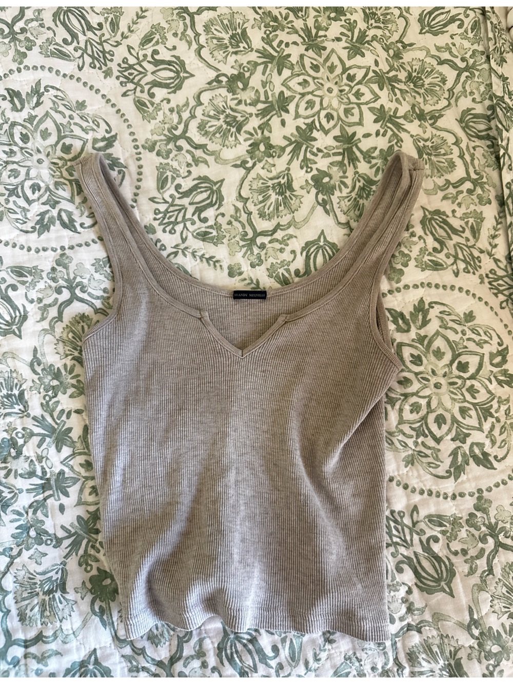 Cropped gray Brandy Melville tank